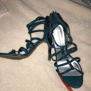 High heeled shoes